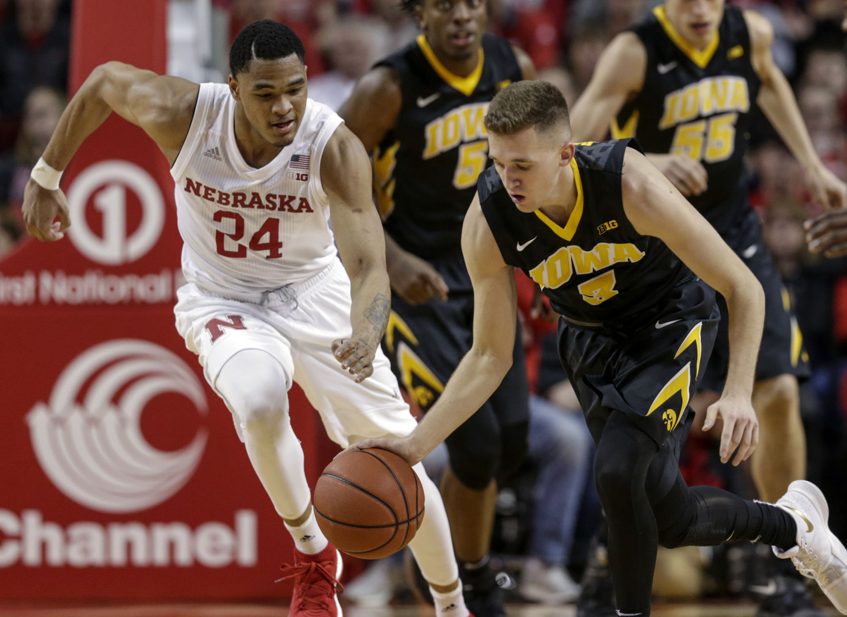 Iowa Nebraska Basketball